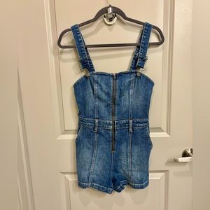 Alice + Olivia Denim Romper. Size 27. Like new, worn once.